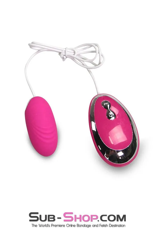 2543M      20 Function Waterproof Pink Silicone Vibrating Bullet