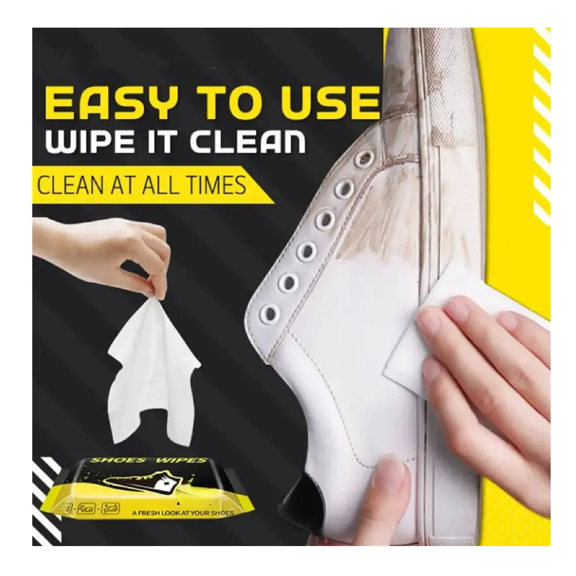 30pcs/set Shoe Wipes - Disposable Sneaker Cleaner Wipes