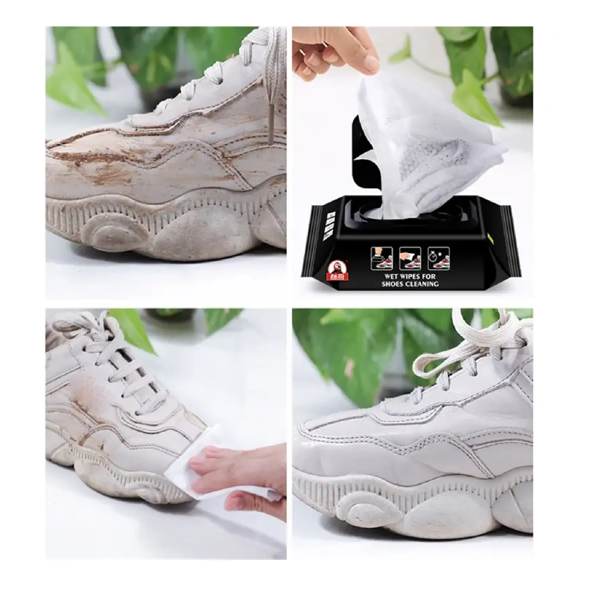 30pcs/set Shoe Wipes - Disposable Sneaker Cleaner Wipes