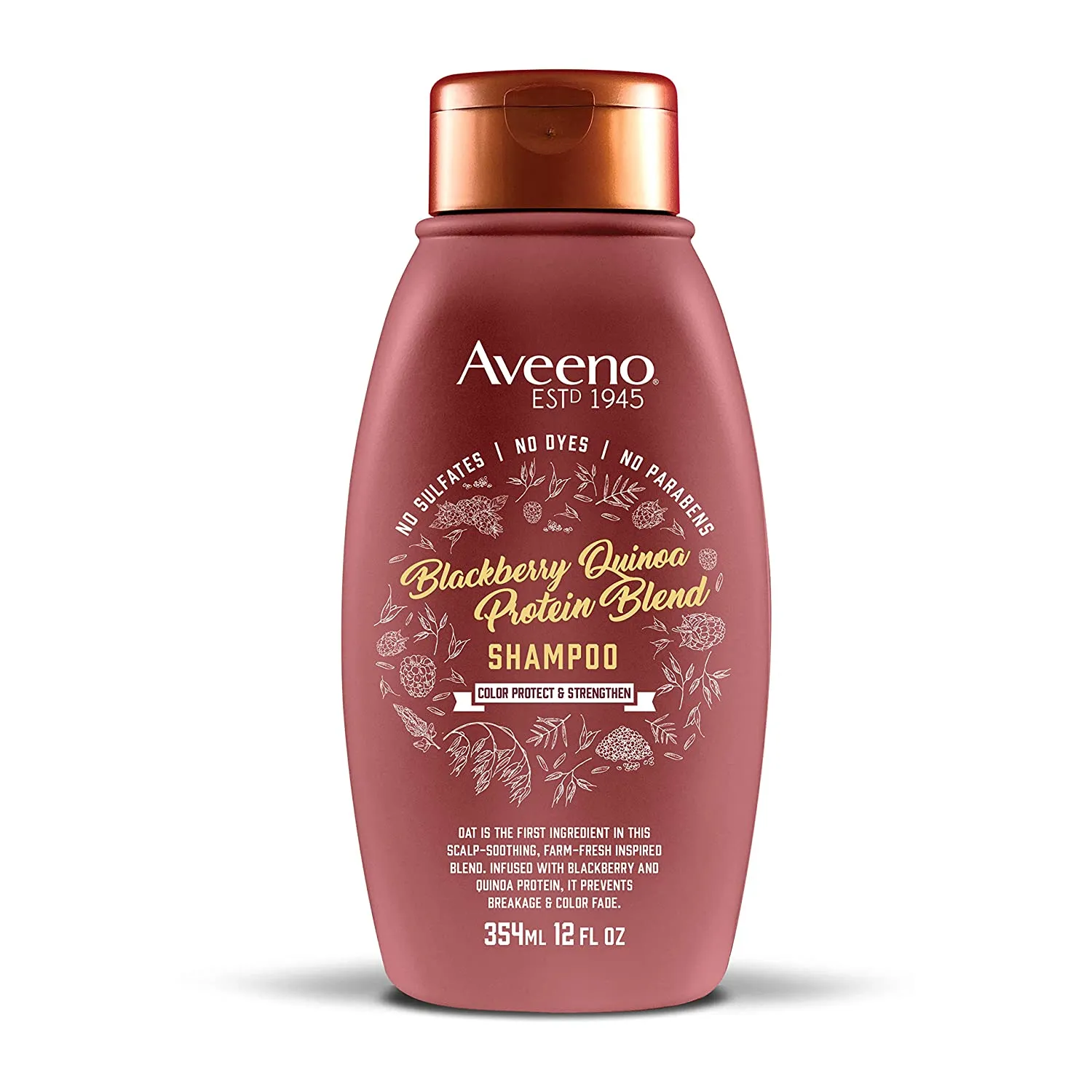 Aveeno Color Protect & Strengthen   Blackberry & Quinoa Shampoo (12oz)