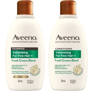 Aveeno Volumising  Fresh Greens Blend Shampoo & Conditioner Twin 2 x 300ml