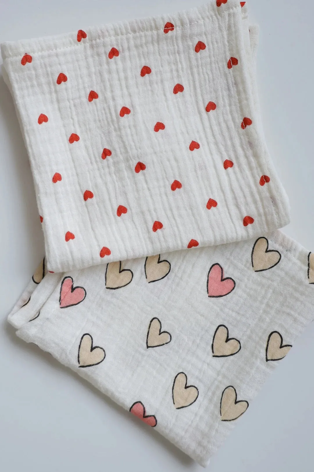 Blush Love-Muslin Baby Wipes-Pack of 2