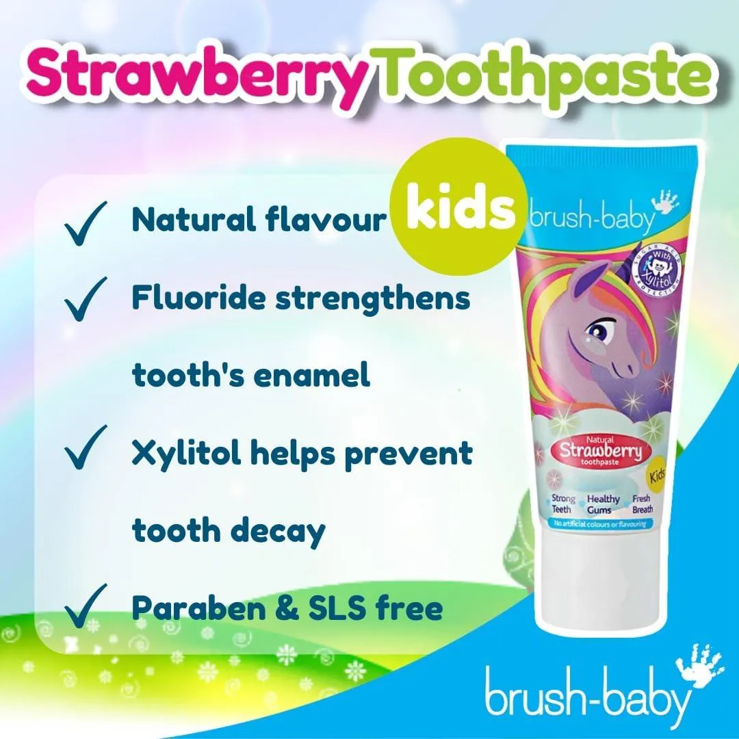 Brush-Baby Baby & Toddler Toothpaste with Xylitol 50ml (0m to 3y)