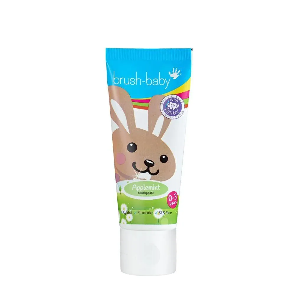 Brush-Baby Baby & Toddler Toothpaste with Xylitol 50ml (0m to 3y)