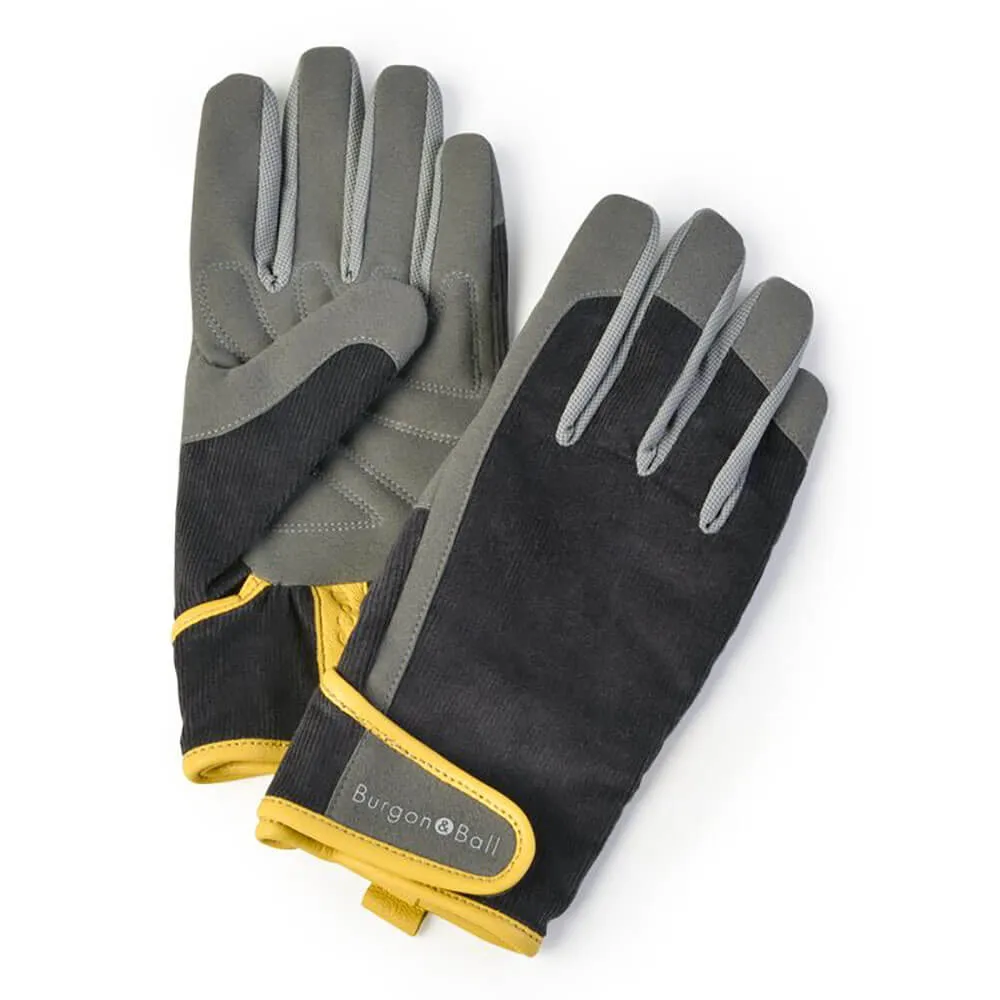 Burgon & Ball 'Dig The Glove' Slate Corduroy Gloves