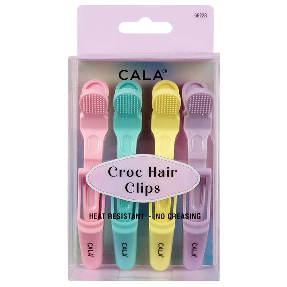 Cala Croc Hair Clip | Pastel Tones (4Pk)