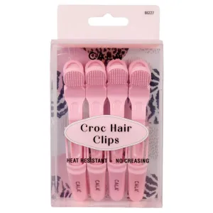 Cala Croc Hair Clip | Soft Pink (4Pk)