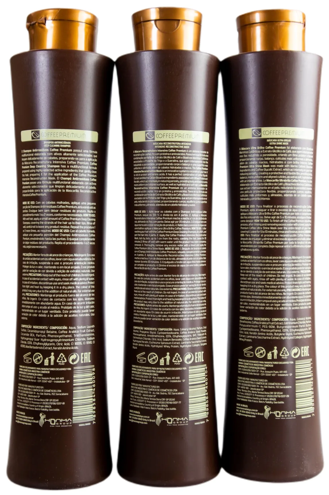 Coffee Premium All Liss Progressive Brush Kit 3x1L - Wennoz (Honma Tokyo)