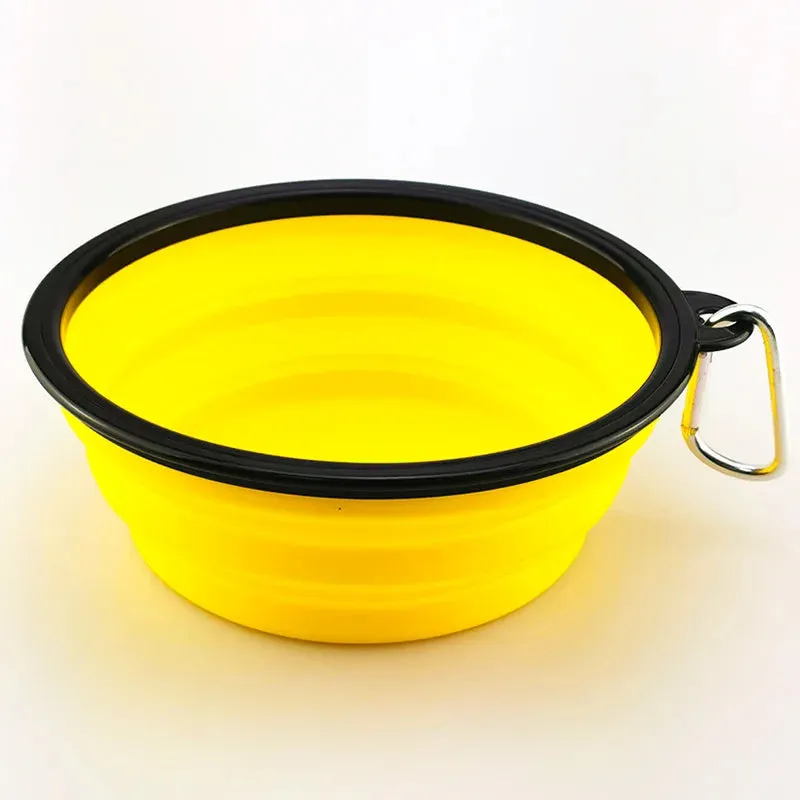 Collapsible Silicone Dog Bowl Outdoor