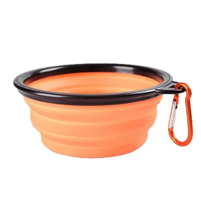 Collapsible Silicone Dog Bowl Outdoor