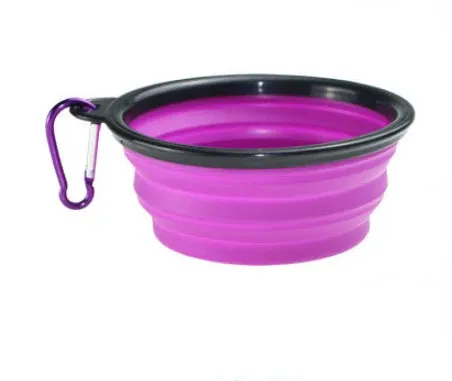 Collapsible Silicone Dog Bowl Outdoor