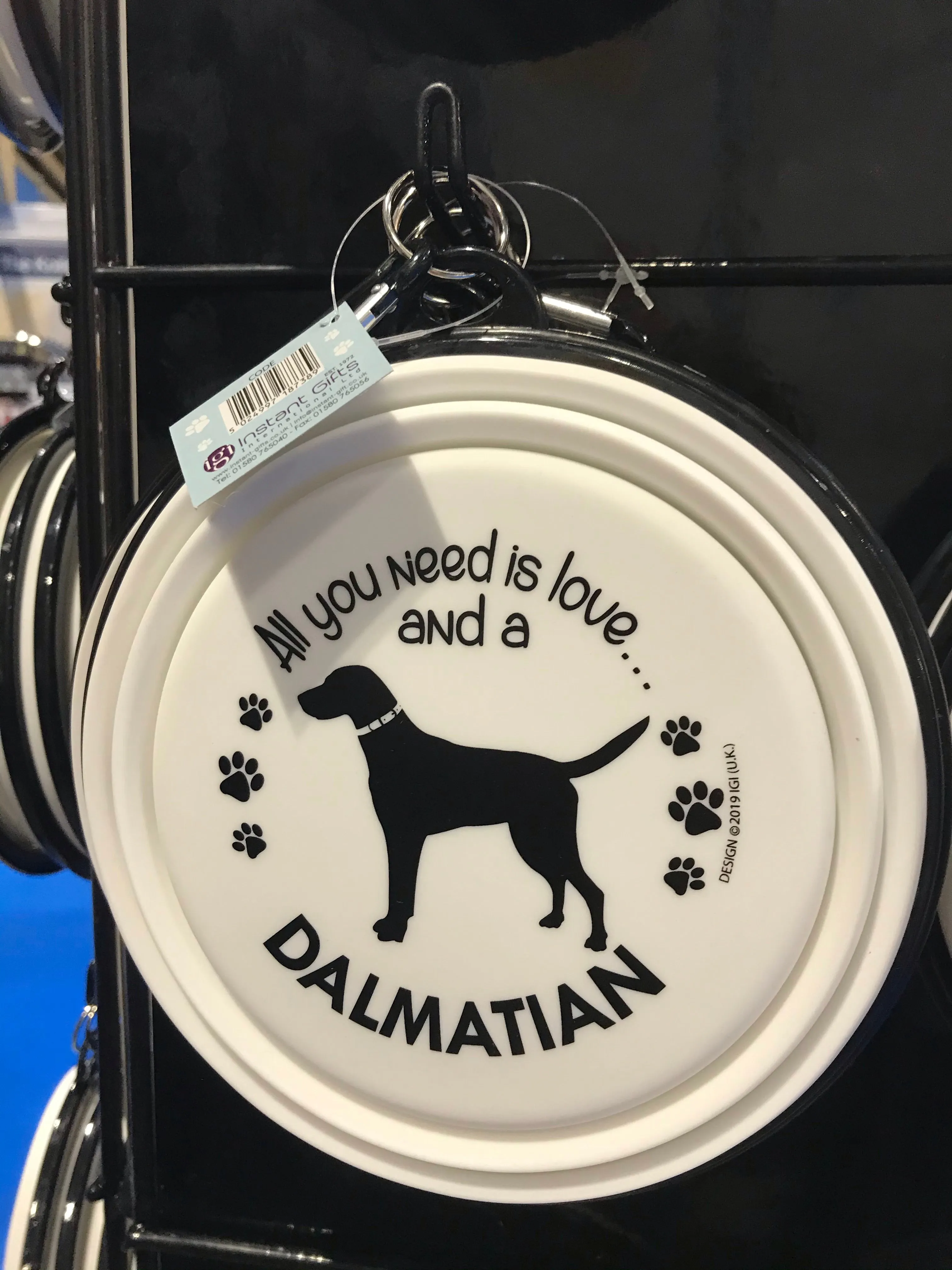 Dalmatian Collapsible Travel Bowl (large)