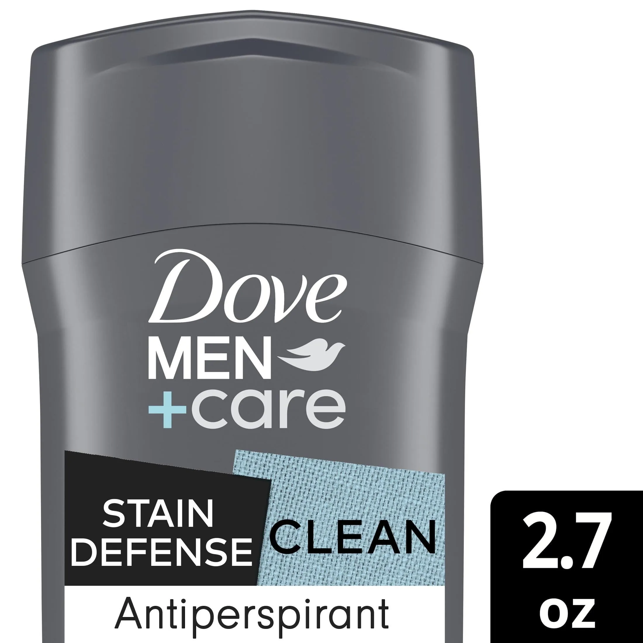 Dove Men Care Stain Defense Long Lasting Antiperspirant Deodorant Stick, Clean, 2.7 oz