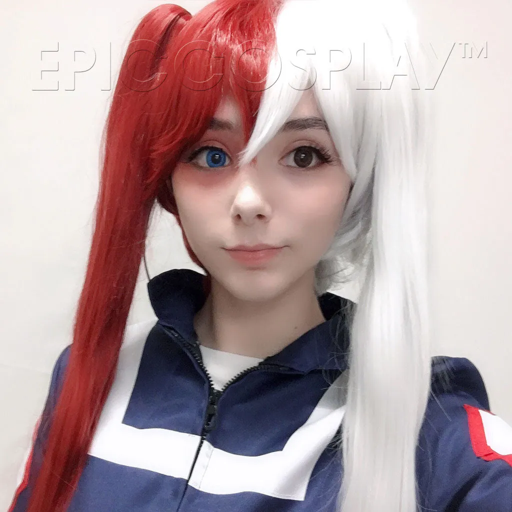 Eos - Classic White and Dark Red Wig