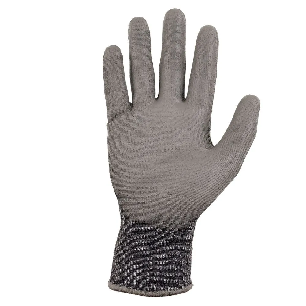 Ergodyne 10483 #7044 12-pair M Gray ANSI A4 PU Coated CR Gloves