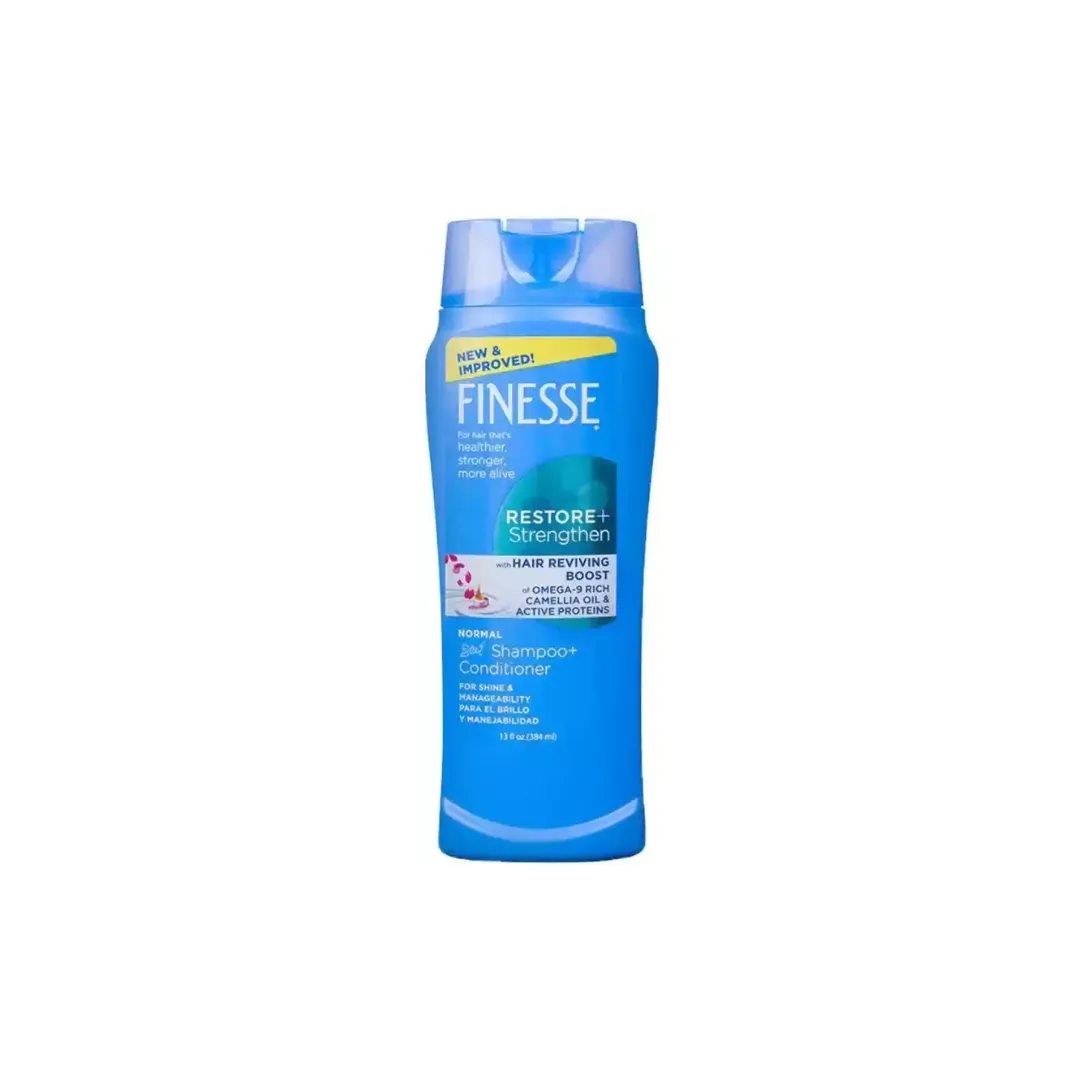 Finesse Restore and Strengthen 2-in-1 Shampoo & Conditioner 384 ml - For Normal Hair