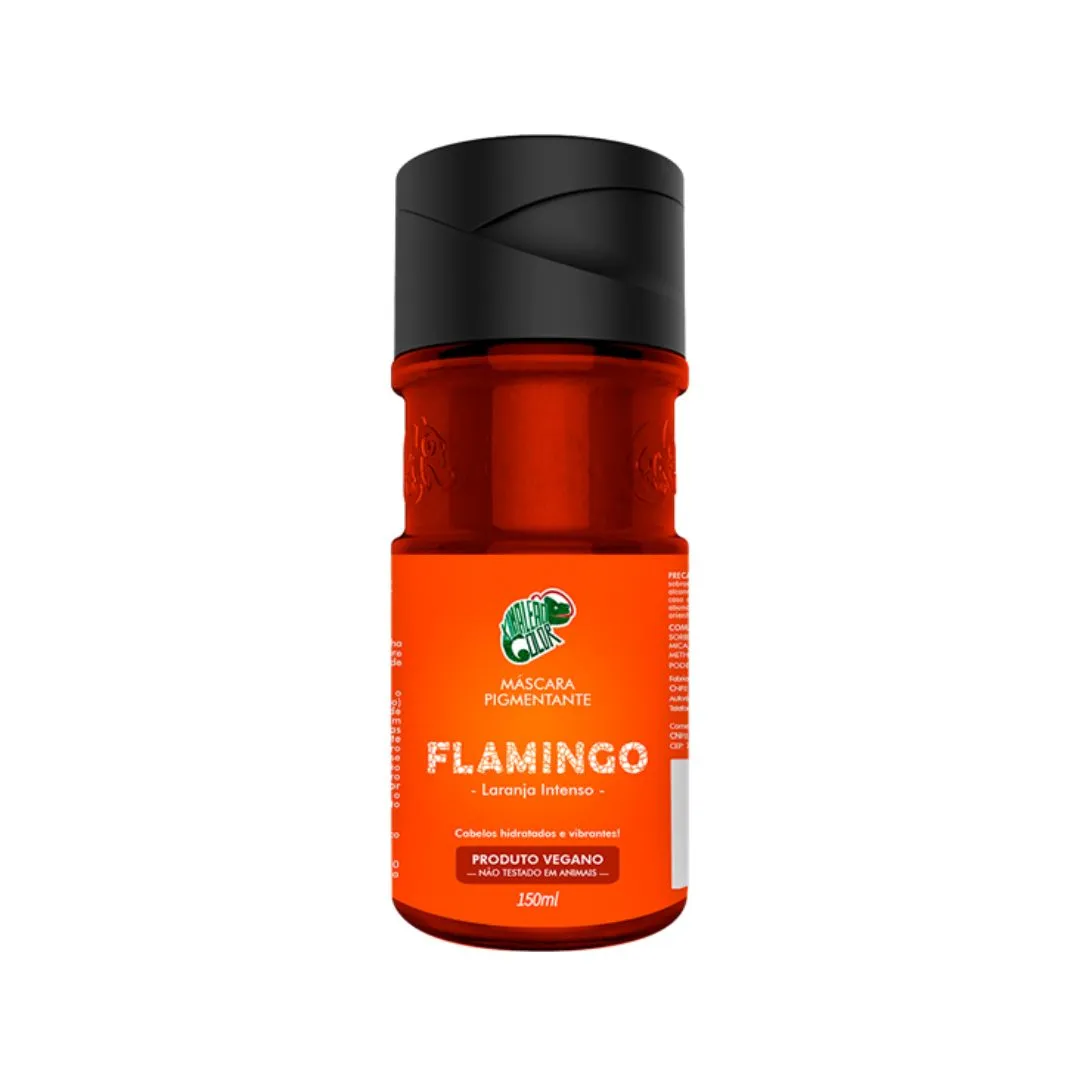 Flamingo Intense Orange Tinting Pigment Vegan Mask 150ml - Kamaleão Color