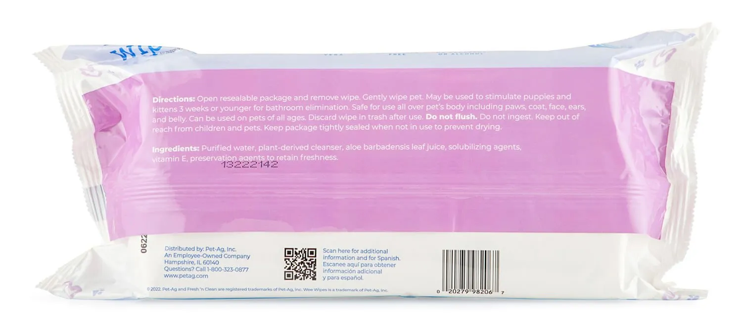 Fresh 'n Clean Wee Wipes, 64 ct