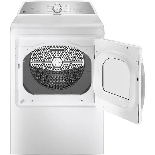 GE Profile PTD60EBMRWS 7.4 Cu Ft Electric Dryer White