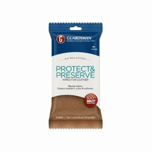 Guardsman Protect & Preserve Leather Wipes 20 Wipes