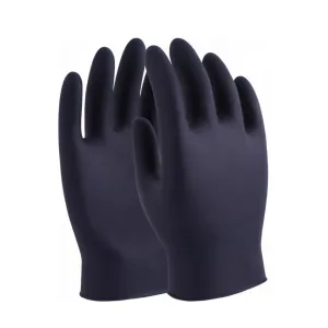 Hantex Black Nitrile Disposable Gloves Box of 100