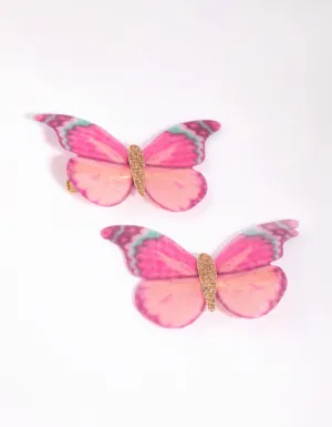 Kids Fancy Butterfly Clips