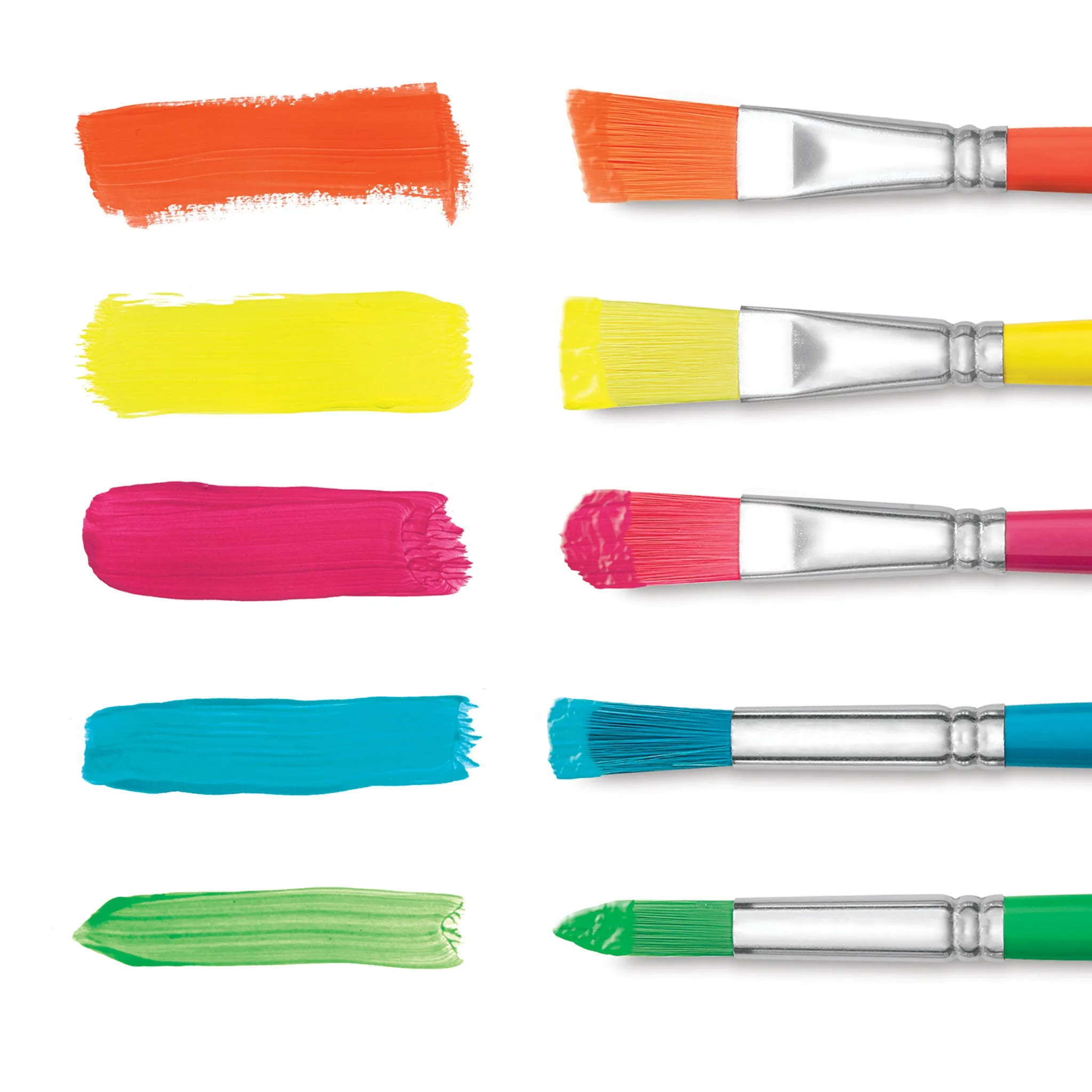 Kids Rainbow Brush Set - Set of 5