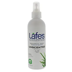 LAFES - Deodorant Spray Unscented, with Aloe Vera - 8 oz. (236 ml)