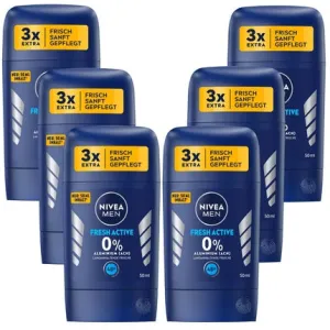 Men's deodorant Fresh Active Deo Stick without aluminum, long-lasting freshness, 50 ml Nivea