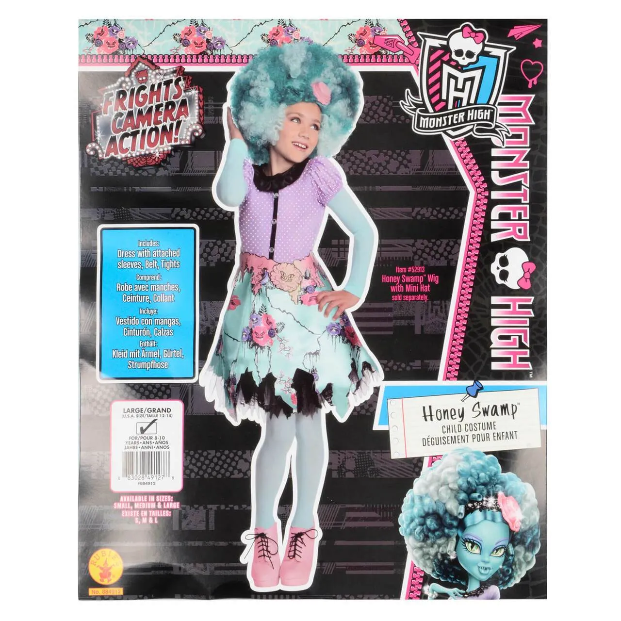 Monster High Kids Fancy Dress Costume Girls Character