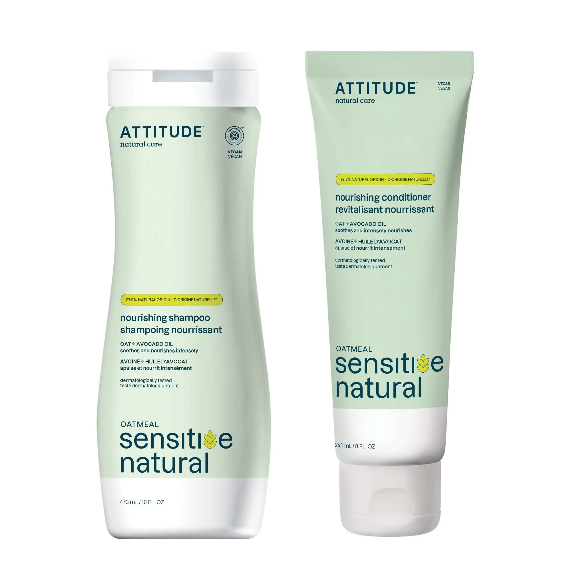 Nourishing shampoo and conditioner duo : SENSITIVE SKIN