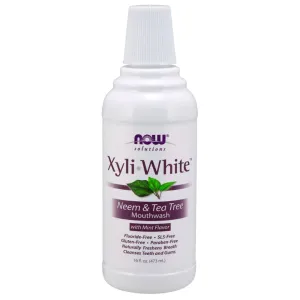 Now Foods Xyli White Neem & Tea Tree Mouthwash 16 fl. oz.