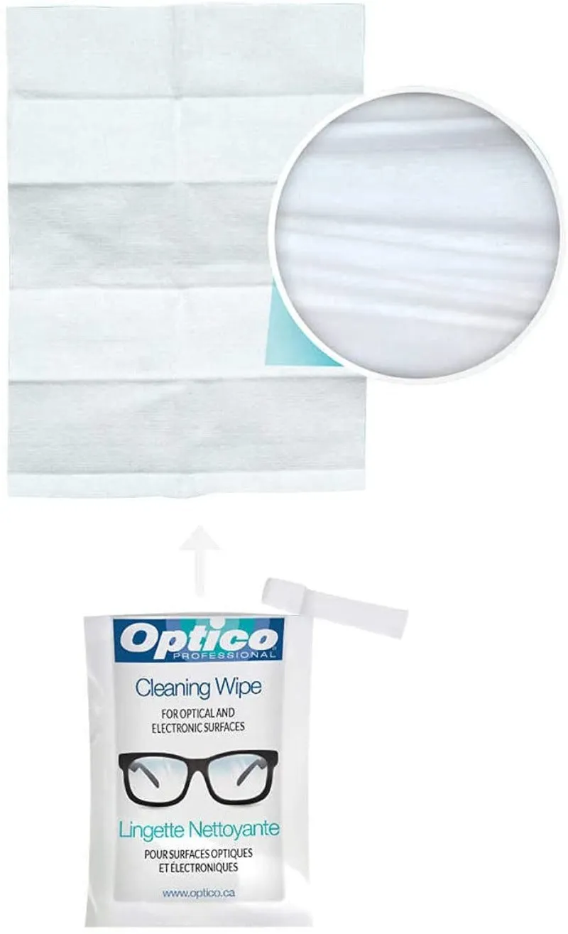 Optico Professional, Cleaning Wipes For Optical And Electronic Surfaces, 60 Wipes