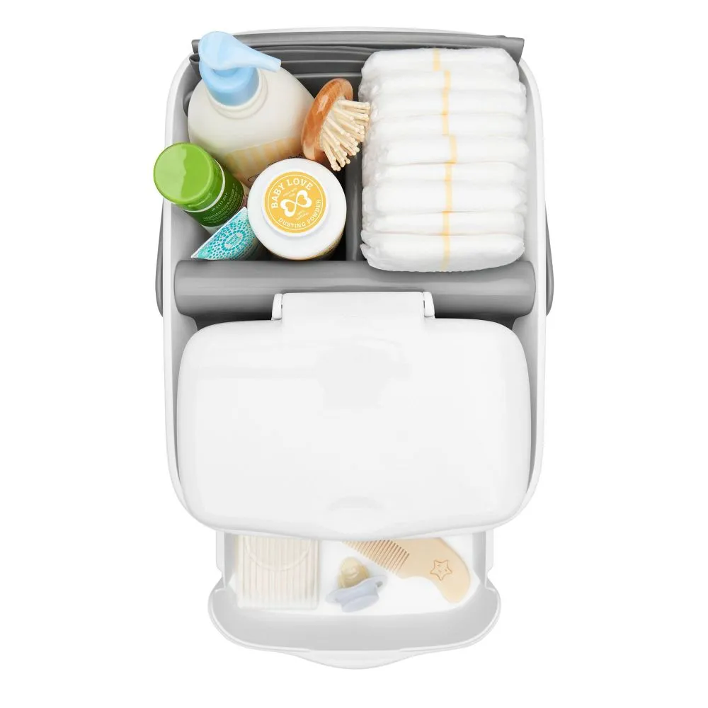 OXO Travel Diaper Caddy with Changing Mat - Gray