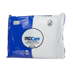 ProCare Large Disposable Incontinence Wet Wipes, Bulk CS/600