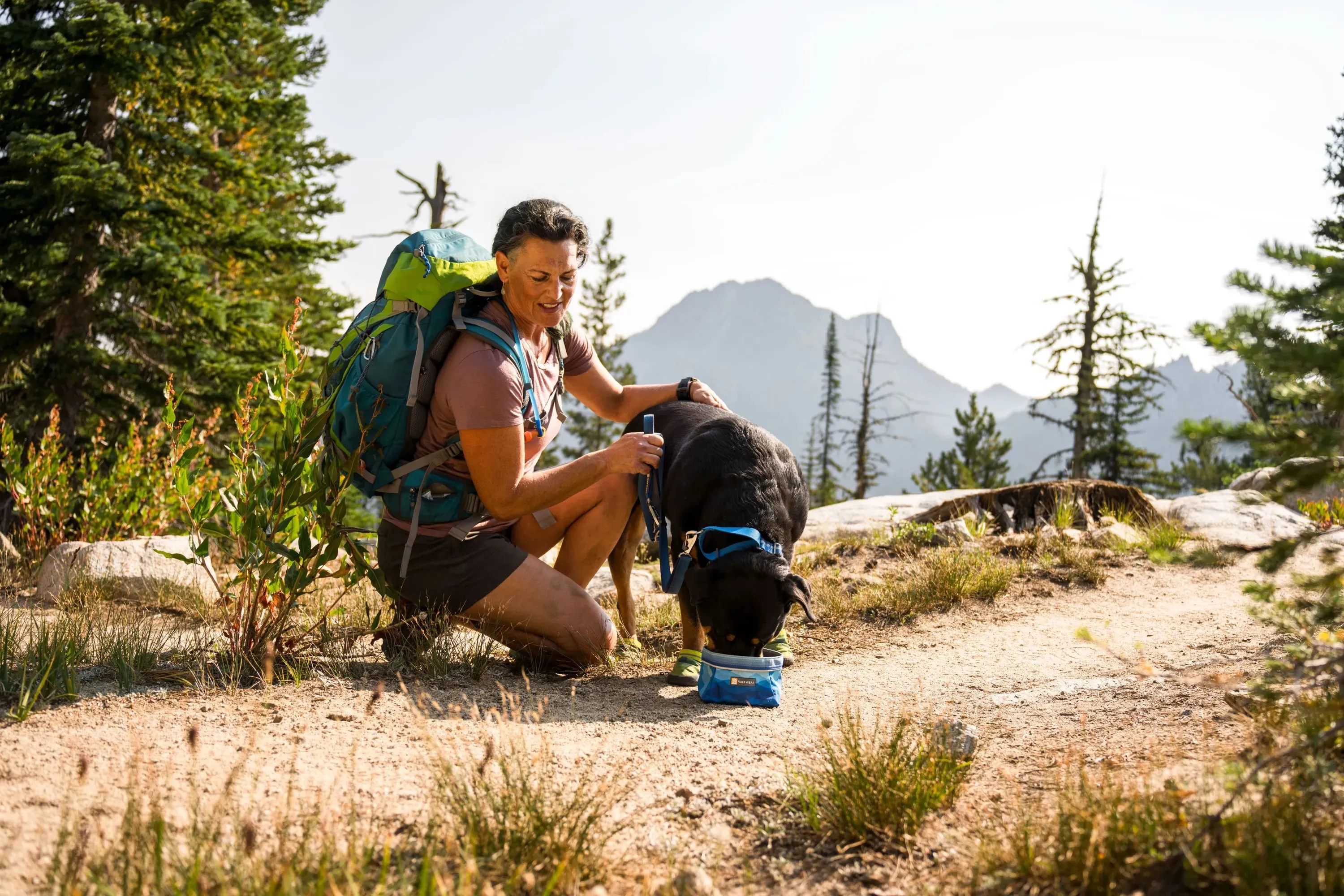 Ruffwear Quencher™ Collapsible Dog Food & Water Bowl (Spring Mountains)