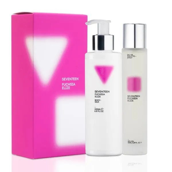 Seventeen - Fuchsia Elize Eau De Toilette Spray & Body Silk 50ml   200ml