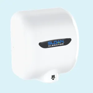 Sloan® XLERATOR™ EHD-502-PW Hand Dryer  - Polished White Epoxy on Zinc Alloy High Speed Automatic Surface-Mounted (208V-277V)