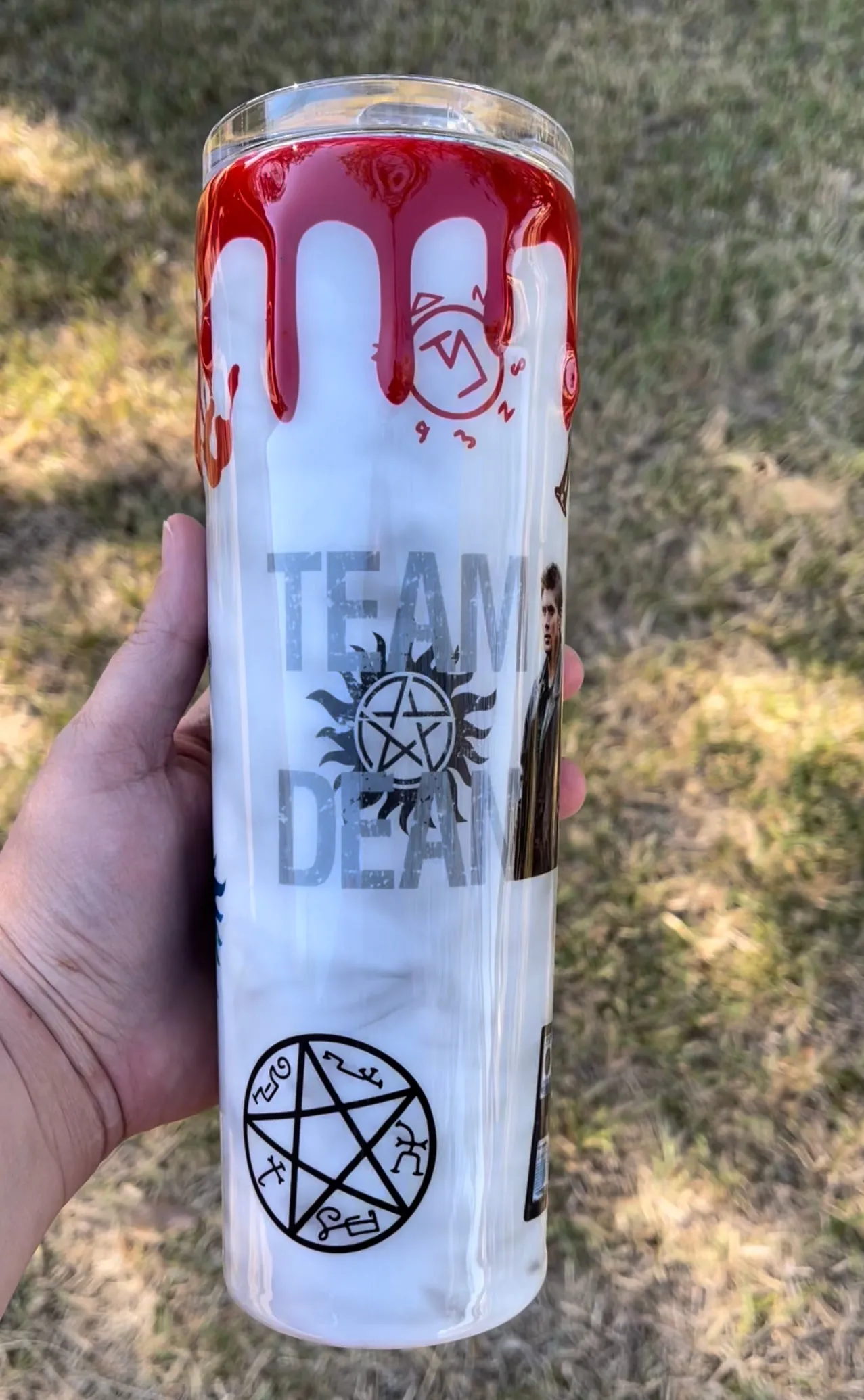 SPN Dean Themed 30oz Skinny Tumbler