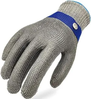 Stainless Steel Wire Mesh Anti Cut Resistant Glove | Model : GLOVE-SS-OTS