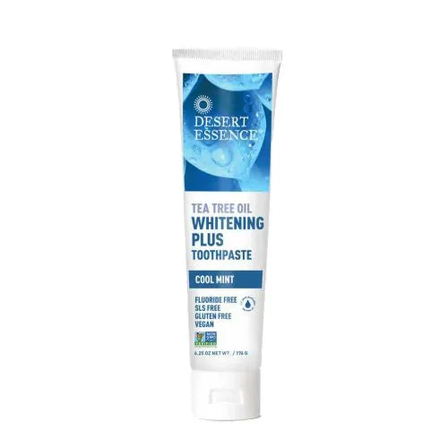 Tea Tree Oil Toothpaste Whitening Plus Cool Mint, 6.25 oz By Desert Essence