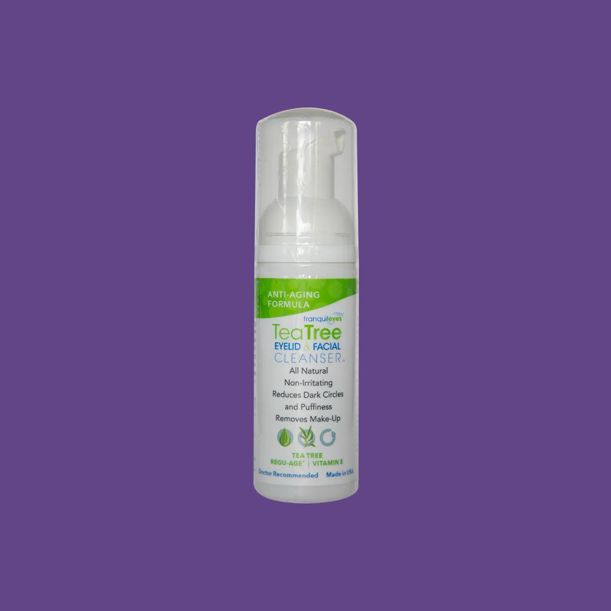 TranquilEyes Age Defying Formula Tea Tree Eyelid & Facial Cleanser