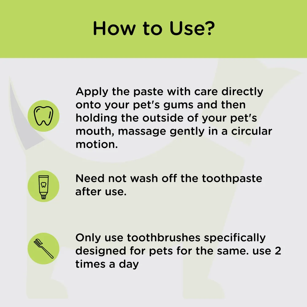 Trixie Toothpaste with Mint and Toothbrush for Dogs Combo