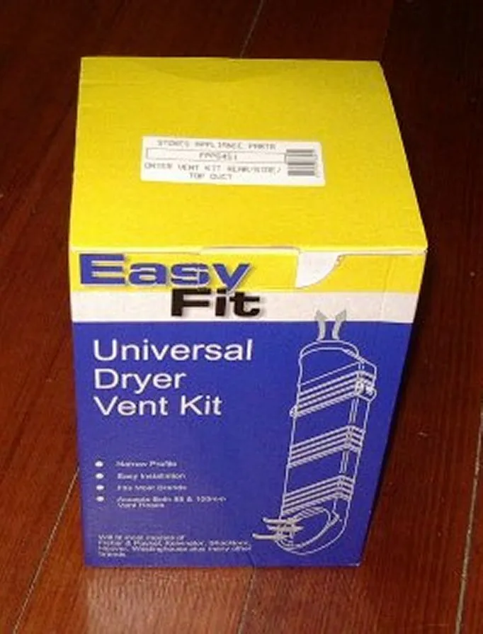 Universal EasyFit Dryer Air Vent Kit suits Fisher & Paykel Dryers - Part # D410