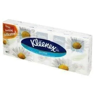 WIPES Kleenex 10op. x 9 pieces aroma of chamomile protects the nose from irritation and redness